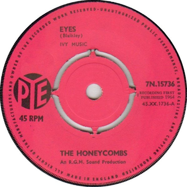 The Honeycombs - Eyes (7", Single, Pus)