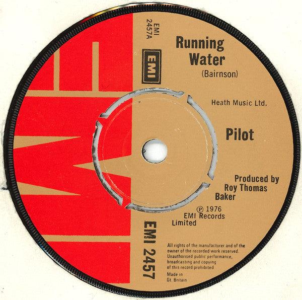 Pilot - Running Water (7", Single)