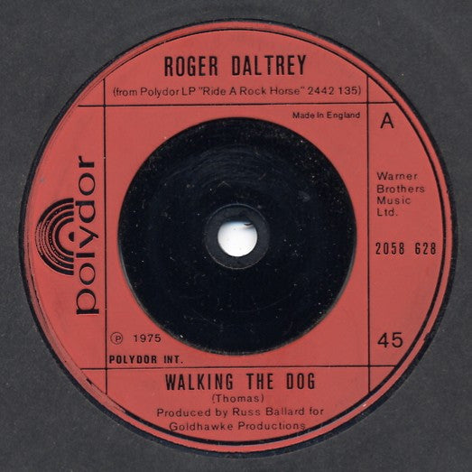 Roger Daltrey - Walking The Dog (7", Single)