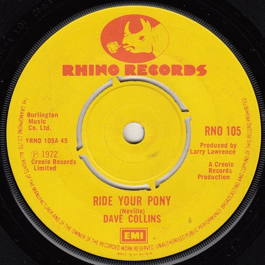 Dave Collins (3) - Ride Your Pony (7", Single)