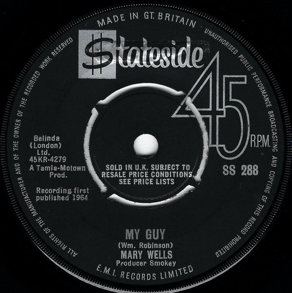 Mary Wells - My Guy (7", Single)