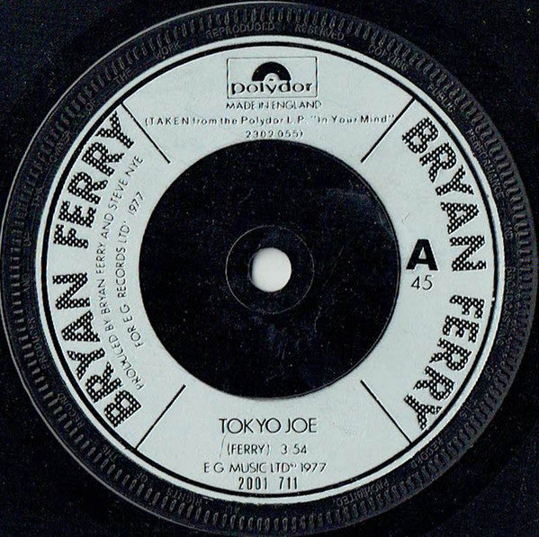Bryan Ferry - Tokyo Joe (7", Single)