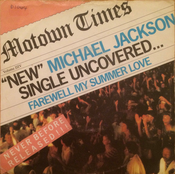 Michael Jackson - Farewell My Summer Love (7", Single, SW )
