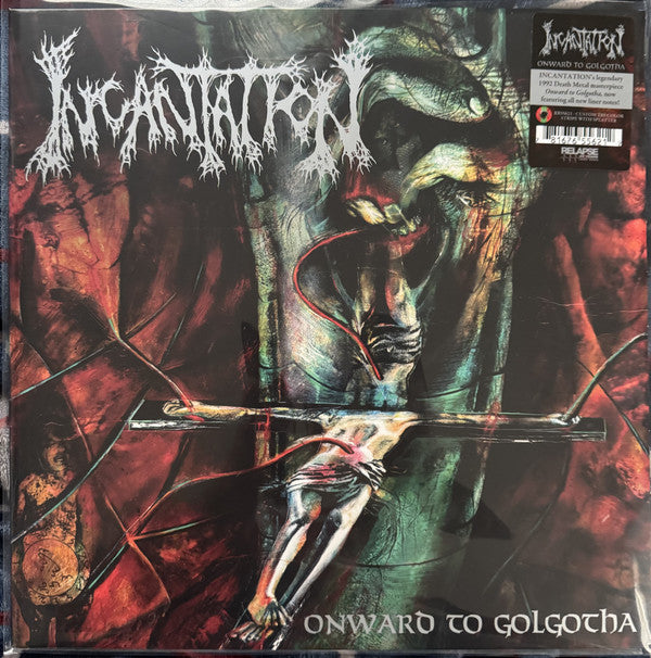 Incantation - Onward To Golgotha (LP, Album, RE, RM, Tri)