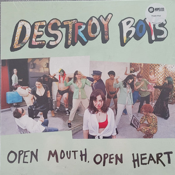 Destroy Boys - Open Mouth, Open Heart (LP, Album, Ltd, RE, Pur)