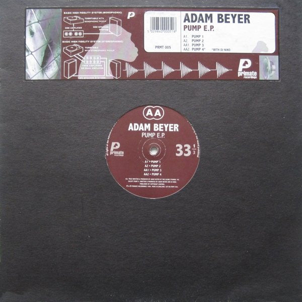 Adam Beyer - Pump E.P. (12", EP)