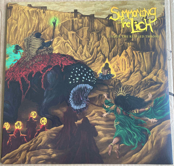 Summoning The Lich - Under The Reviled Throne (LP, Album, Yel)