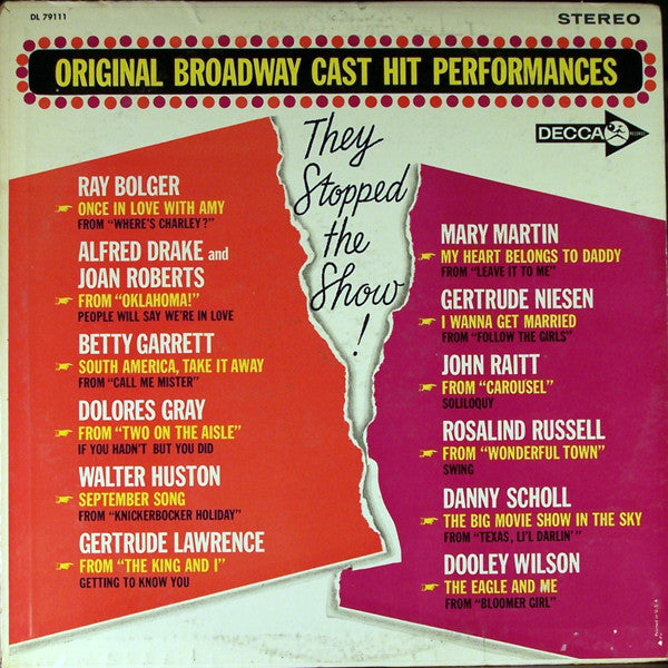Various - They Stopped The Show! (LP, Album)