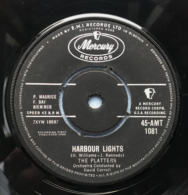 The Platters - Harbour Lights (7", Single)