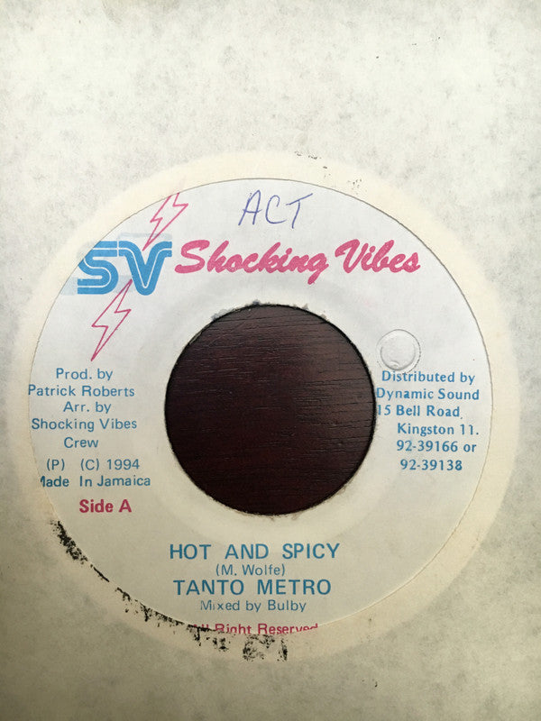 Tanto Metro - Hot And Spicy (7", Single)