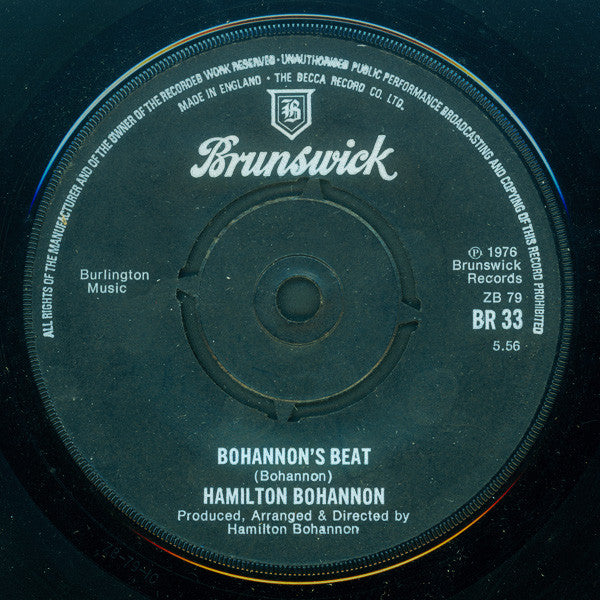Hamilton Bohannon - Bohannon's Beat (7")