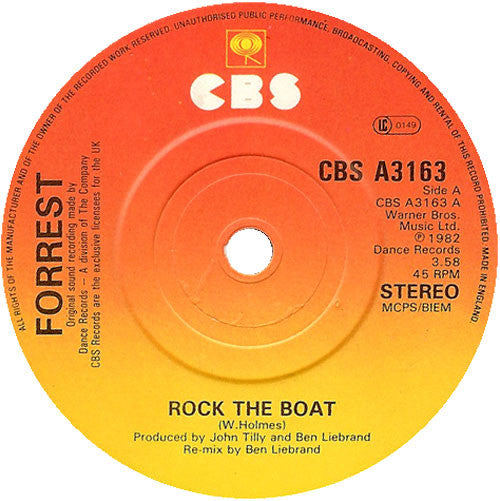 Forrest - Rock The Boat (7", Single)