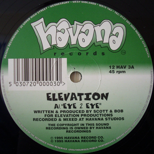 Elevation (7) - Eye 2 Eye / Happy Daze (12")