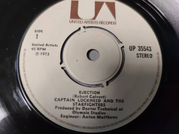 Captain Lockheed And The Starfighters - Ejection (7", Single, RP)
