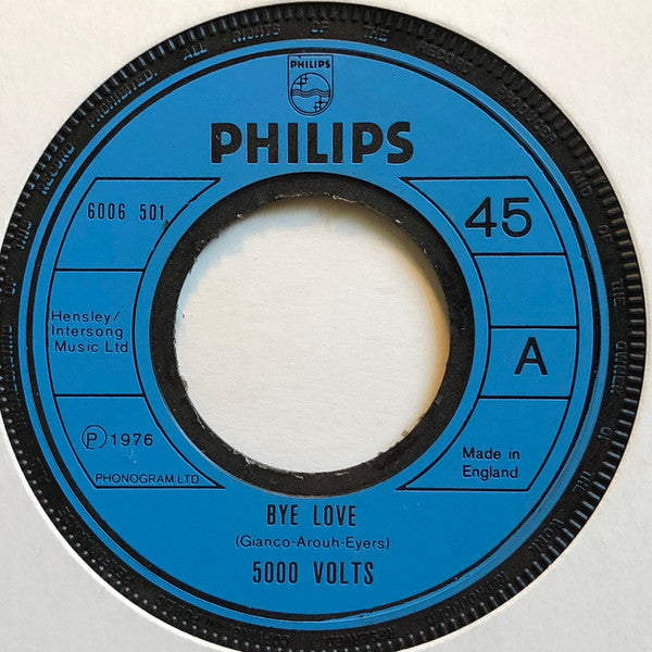 5000 Volts - Bye Love (7", Lar)