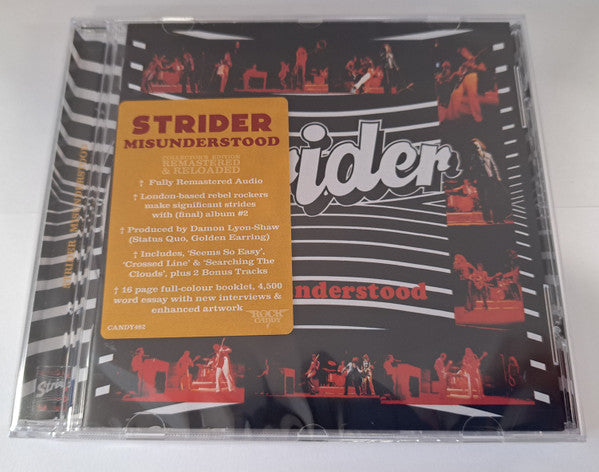 Strider (9) - Misunderstood (CD, Album, RE, RM)