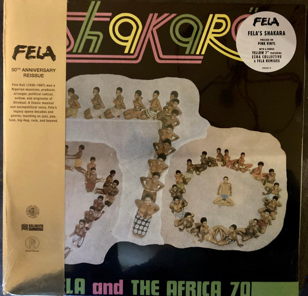 Fela* And The Africa 70* - Shakara (LP, Album, Ltd, RE, Pin + 7", Ltd, Yel)