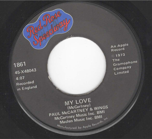 Paul McCartney & Wings* - My Love (7", Win)