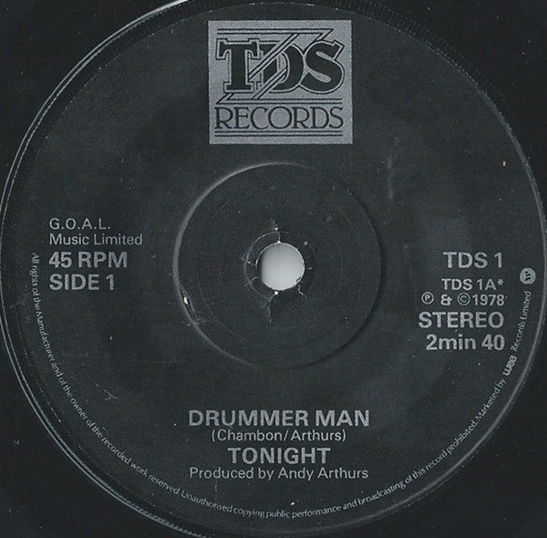 Tonight (2) - Drummer Man (7", Single)
