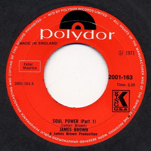 James Brown - Soul Power (7")