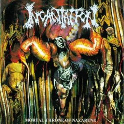 Incantation - Mortal Throne Of Nazarene (CD, Album, RP)
