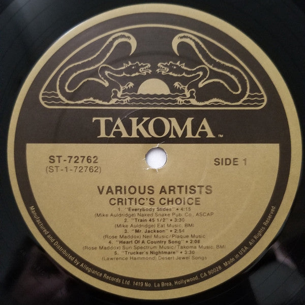 Various - Critic's Choice (LP, Comp, RP)