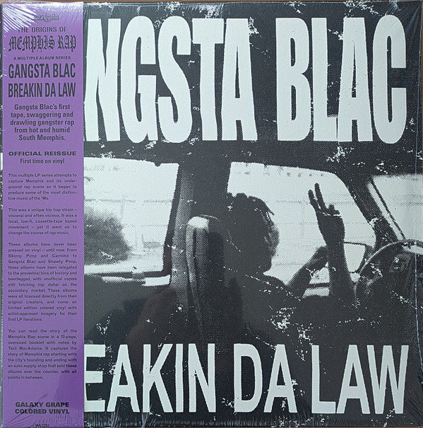 Gangsta Blac - Breakin Da Law (LP, Album, RE, Gal)
