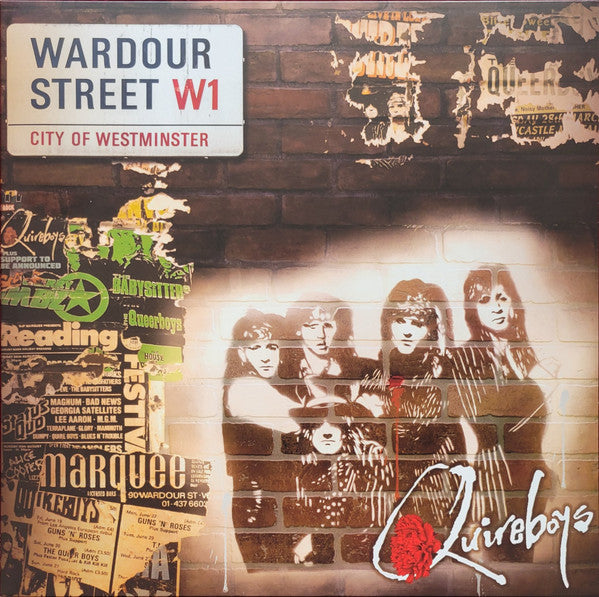 Quireboys* - Wardour Street (LP, Album, Whi)