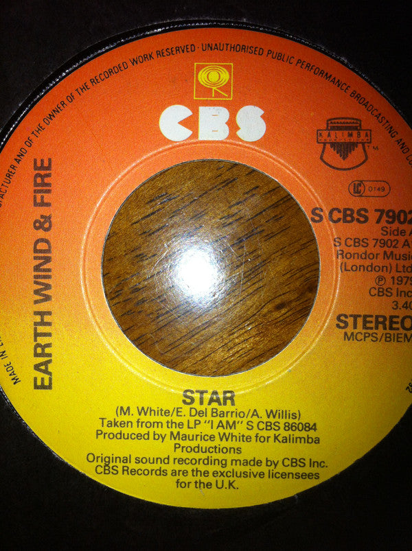 Earth Wind & Fire* - Star (7", Single, Big)