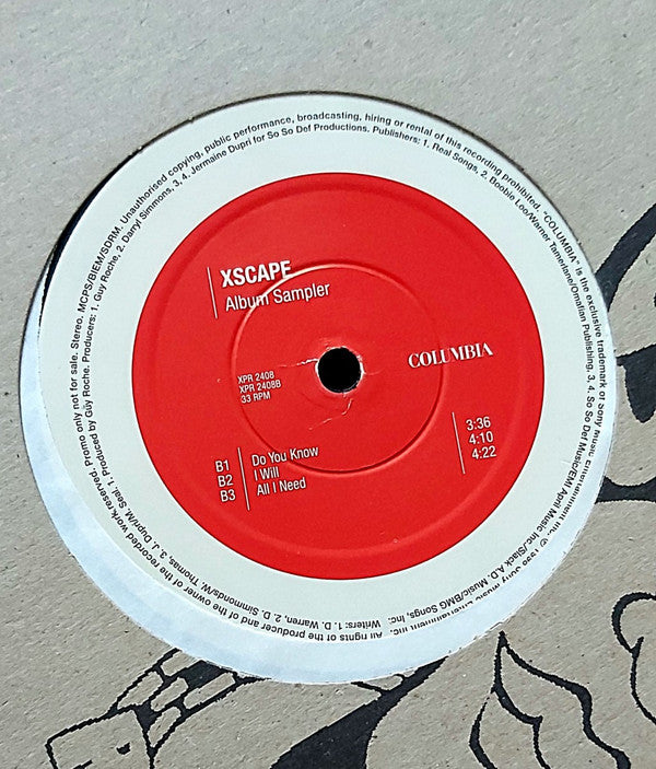 Xscape - Traces Of My Lipstick (Album Sampler) (12", Smplr)
