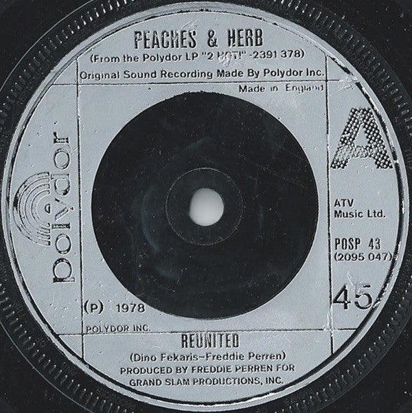 Peaches & Herb - Reunited (7", Single)