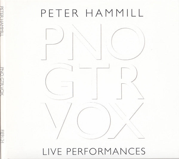 Peter Hammill - PNO GTR VOX Live Performances (2xCD, Album)