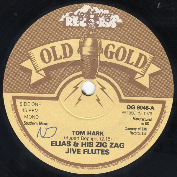 Elias & His Zig-Zag Jive Flutes* - Tom Hark (7", Mono, RE)