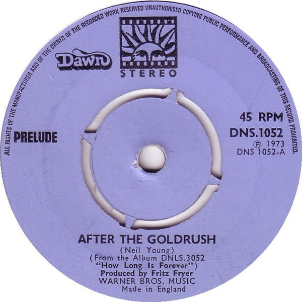 Prelude (3) - After The Goldrush (7", Single, Pus)