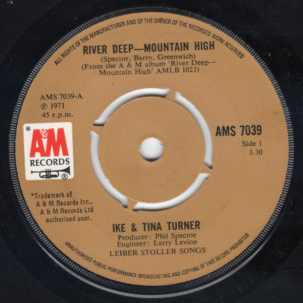 Ike & Tina Turner - River Deep - Mountain High (7", Single)