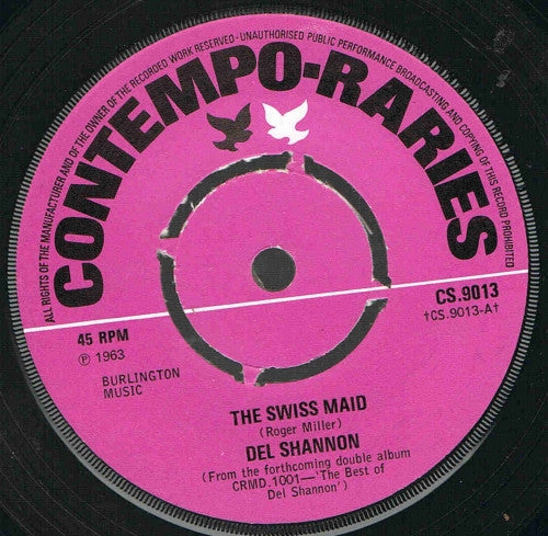 Del Shannon - The Swiss Maid / Hey Little Girl (7", Single, 4-P)