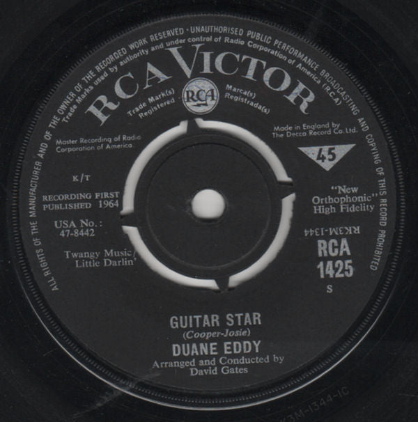 Duane Eddy - Guitar Star (7", Single, Mono)
