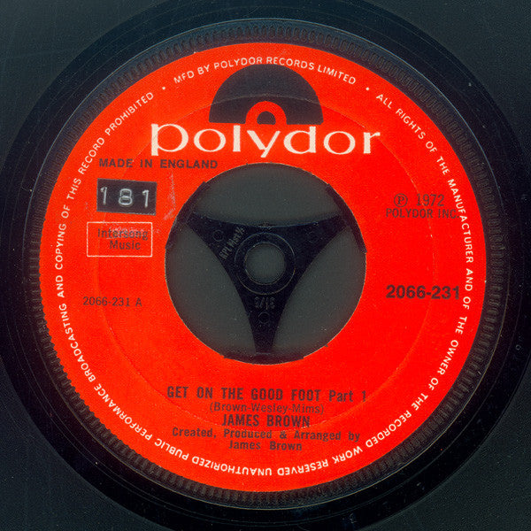 James Brown - Get On The Good Foot (7")
