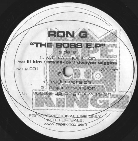 Ron G - The Boss E.P. (12", Promo)