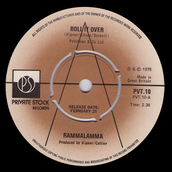 Rammalamma - Roll it over (7", Single, Promo)
