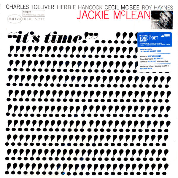 Jackie McLean - It's Time! (LP, Album, RE, 180)