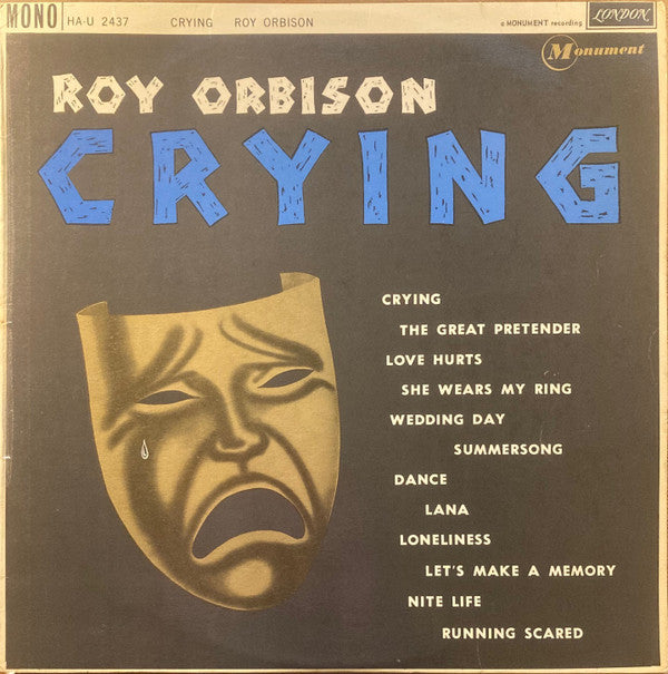 Roy Orbison - Crying (LP, Album, Mono, RP)
