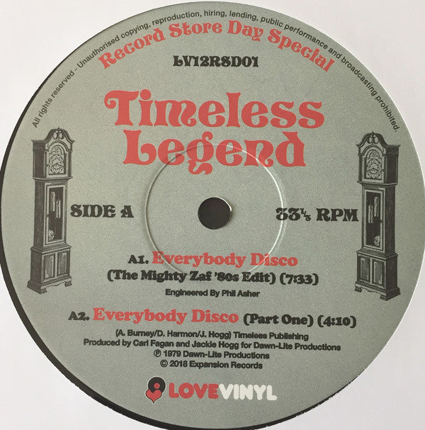Timeless Legend - Everybody Disco (12", RSD, Ltd)