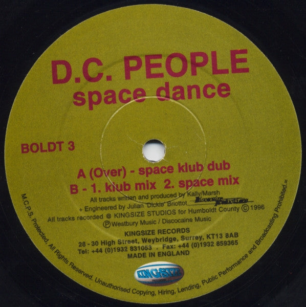 D.C. People - Space Dance (12")