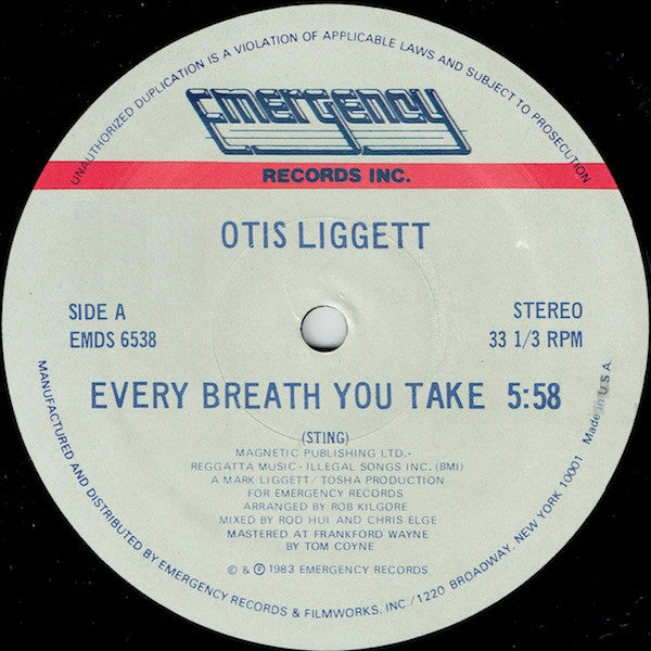 Otis Liggett - Every Breath You Take (12")
