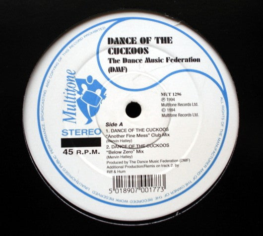 Dance Music Federation - Dance Of The Cuckoos (12")