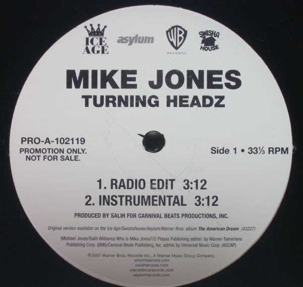 Mike Jones (2) - Turning Headz (12", Promo)