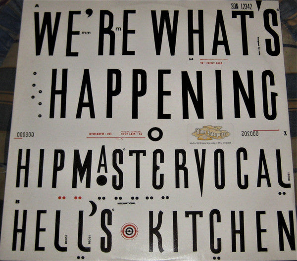 Hip Master Vocal - We're What's Happening (12")