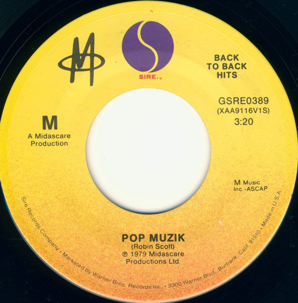 M (2) - Pop Muzik / Moonlight And Muzak (7")