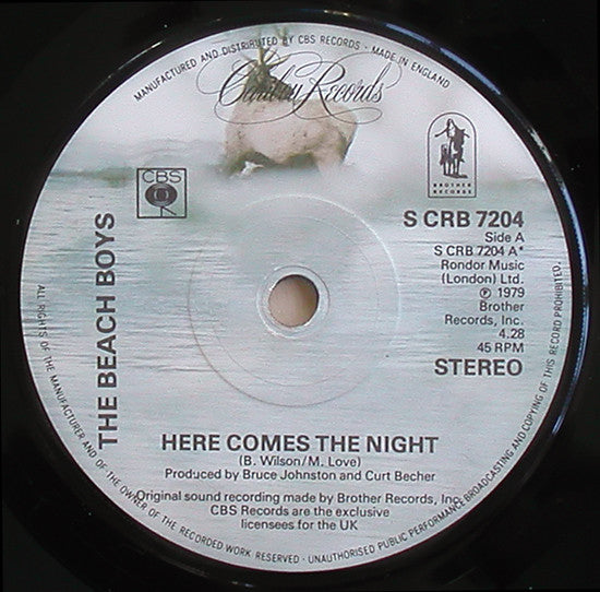 The Beach Boys - Here Comes The Night (7", Single, Sol)
